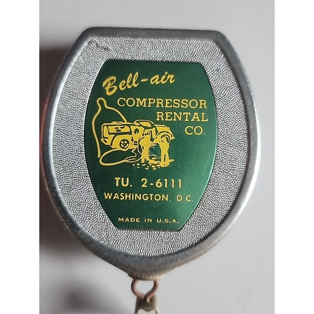 Vintage Bell-air Compressor Rental Belt Key Retriever Made In The USA D.C